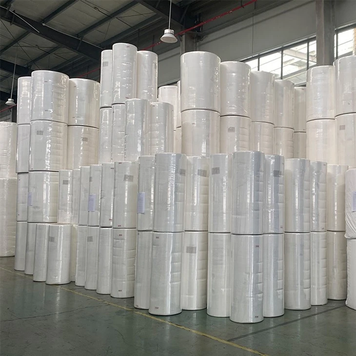 Samhliða   Lapping   Viskósu   Spunlace   Nonwoven   Jumbo   Roll